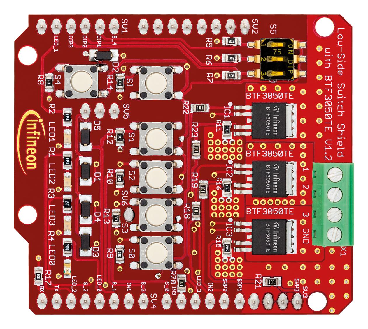 Tk btf. Olimex Shield-EKG-EMG. Smart Shield Electronics. Low Side Switch. Infineon marking.