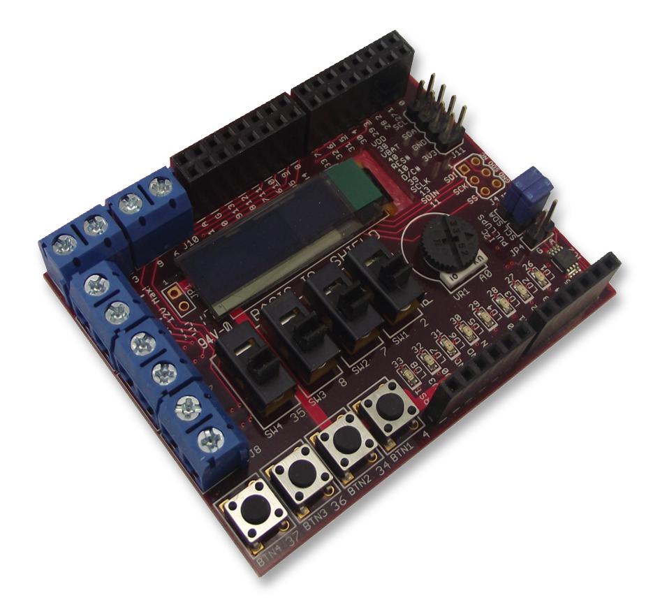 Max 32. CHIPKIT max32. CHIPKIT max32 Board. CHIPKIT Basic i/o Shield. Дочерняя плата.