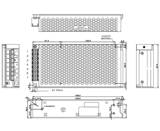 SPS-G150 чертеж
