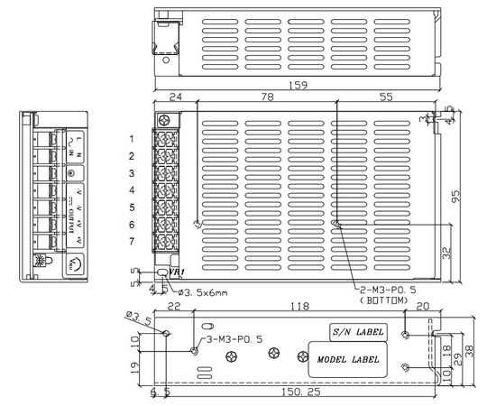 SPS-075 чертеж