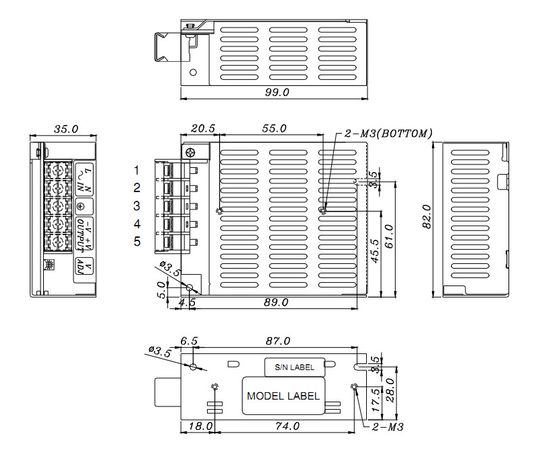 PSP-S060 чертеж