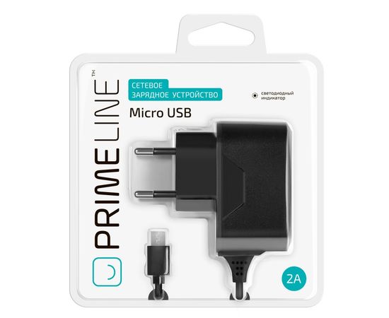 Адаптер Prime Line 2А micro USB